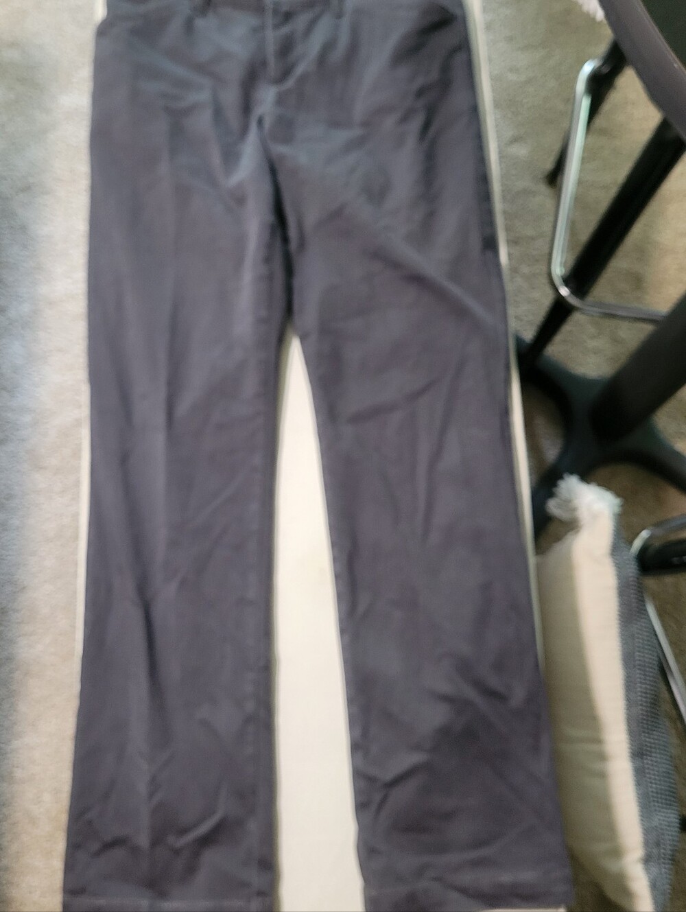 Lee Women's Straight-Leg Pants in Charcoal Gray